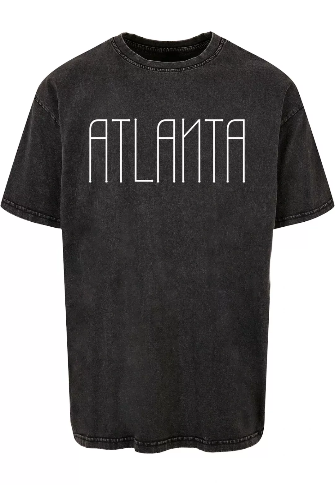 Merchcode T-Shirt "Merchcode Herren Atlanta X Acid Washed Heavy Oversize Te günstig online kaufen