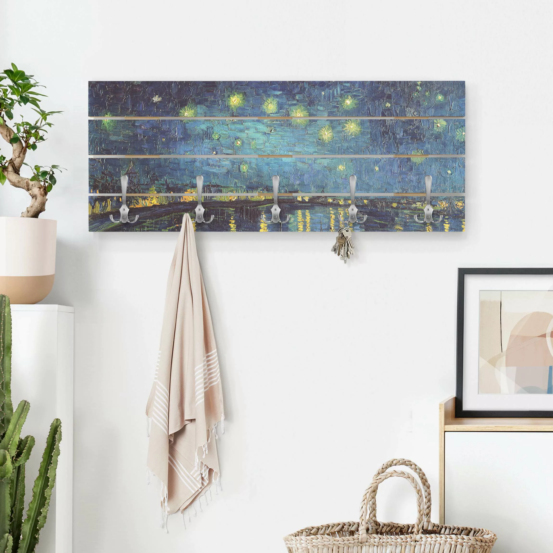 Wandgarderobe Vincent van Gogh - Sternennacht über der Rhône günstig online kaufen