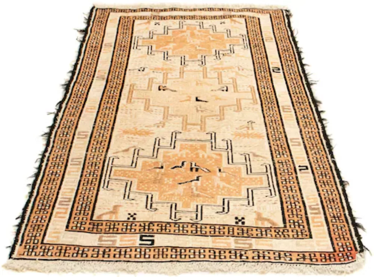 morgenland Wollteppich »Kelim - Oriental - 107 x 63 cm - beige«, rechteckig günstig online kaufen