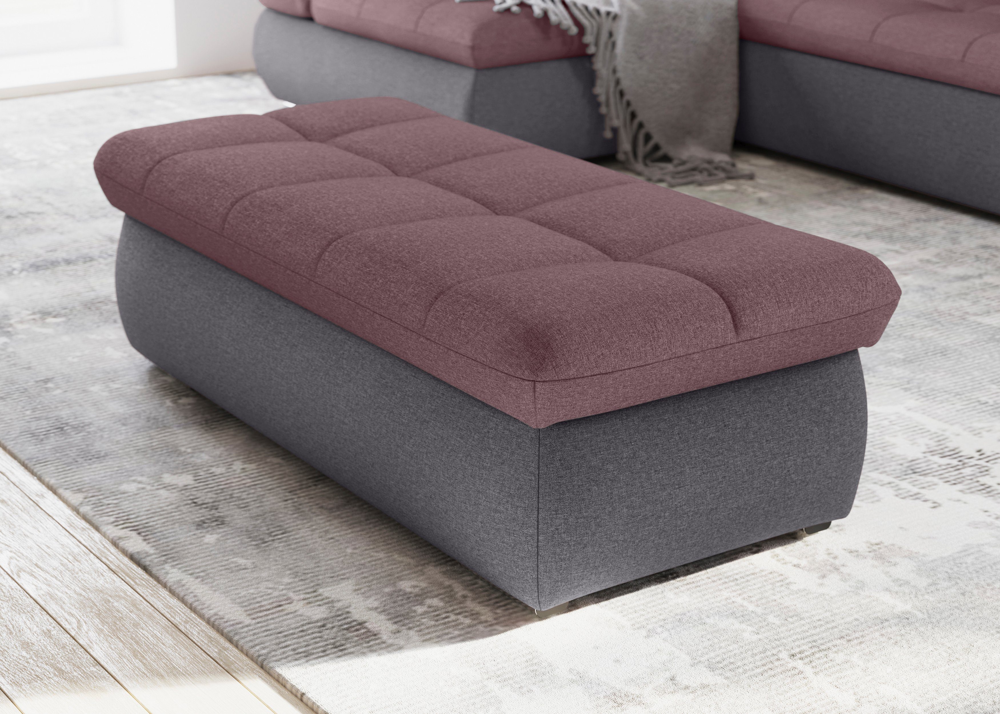 DOMO collection Polsterhocker "Moric", inklusive Stauraum günstig online kaufen