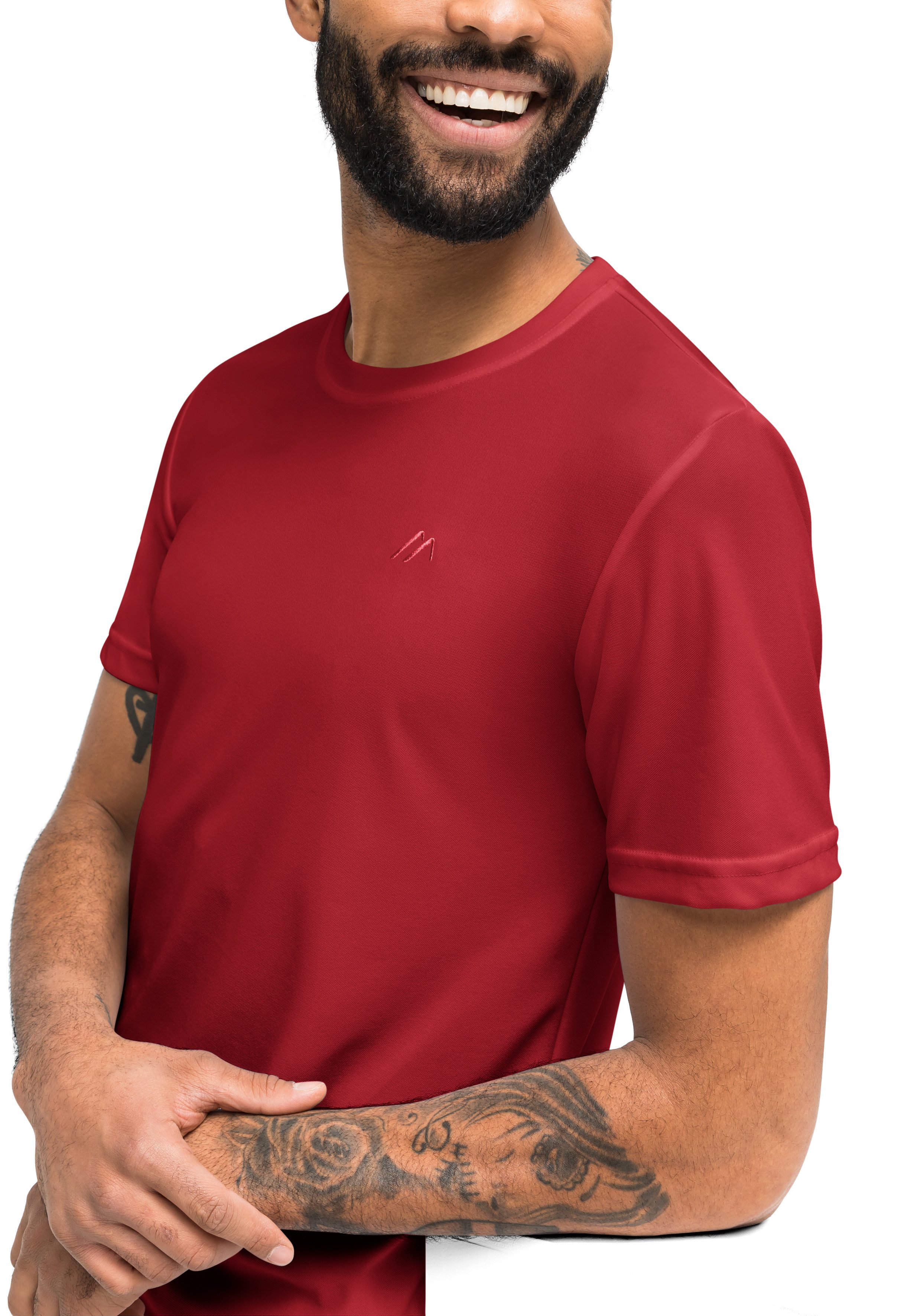 Maier Sports Funktionsshirt "Walter", Herren T-Shirt, rundhals pique Outdoo günstig online kaufen