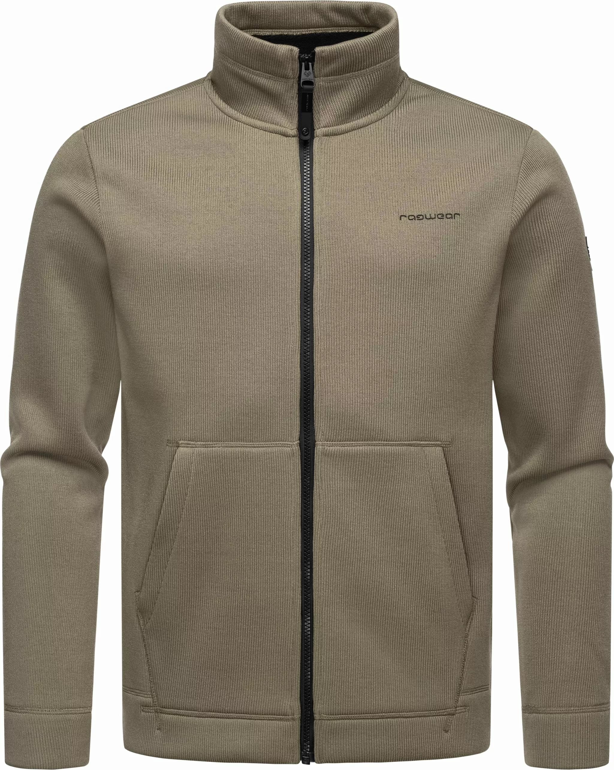 Ragwear Sweatjacke "Fabbian Collar", Herren Basic Feinstrick-Jacke günstig online kaufen