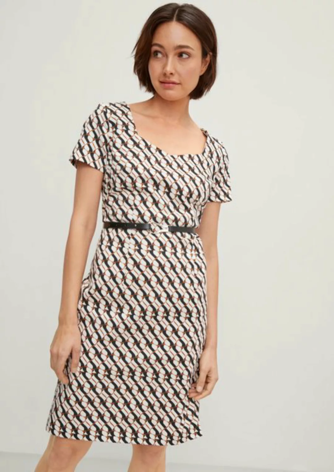 Comma Minikleid Kleid mit Carrée-Ausschnitt günstig online kaufen