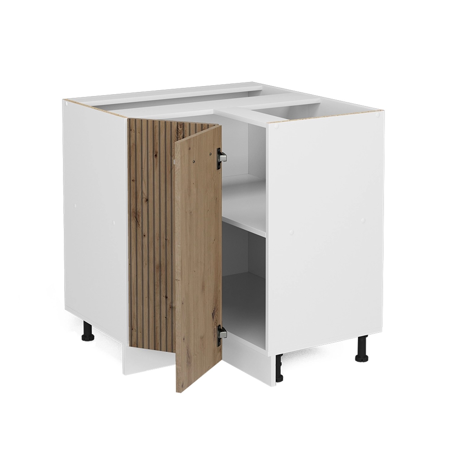Vicco Eckunterschrank R-Line, Artisan-Eiche/Weiß, 75.6 cm, günstig online kaufen