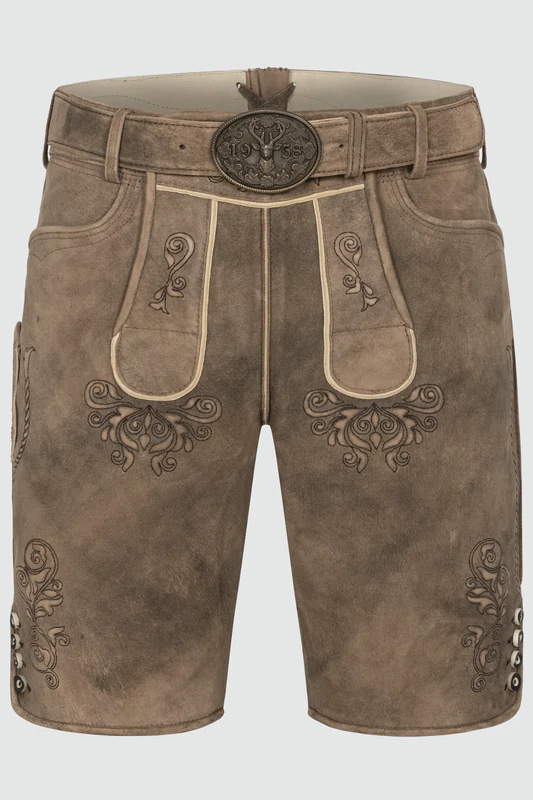Lederhose Ralph mit Gürtel günstig online kaufen
