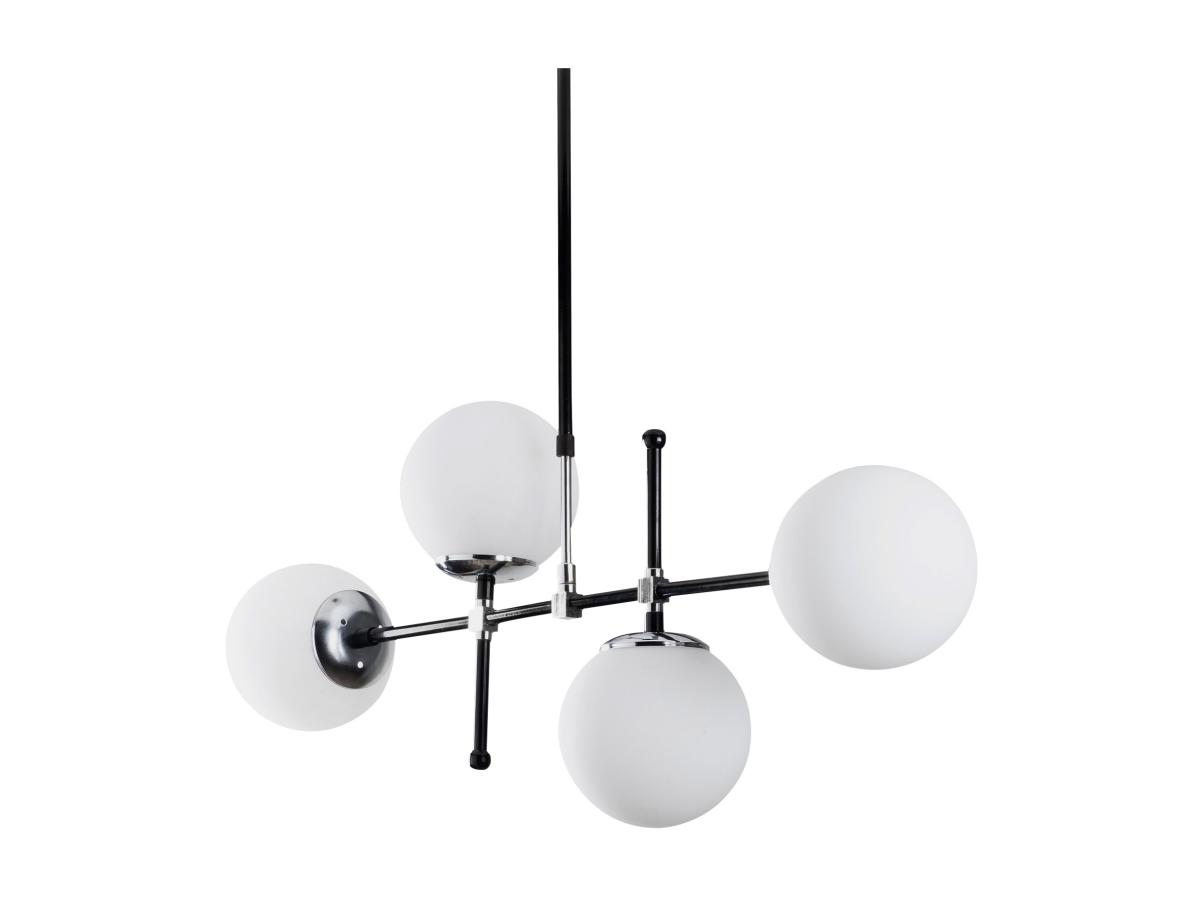 Deckenleuchte mit 4 Leuchten höhenverstellbar - Metall - 108 x 67/82 cm - S günstig online kaufen