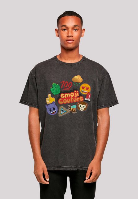 emoji couture T-Shirt gold logo stylish icons Premium Qualität günstig online kaufen