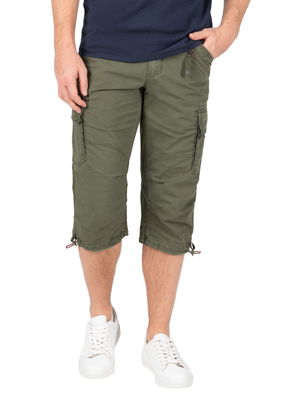 Timezone Herren 3/4 Cargo Hose LOOSE MILESTZ SHORT Mid Waist Loose Fit - Ol günstig online kaufen