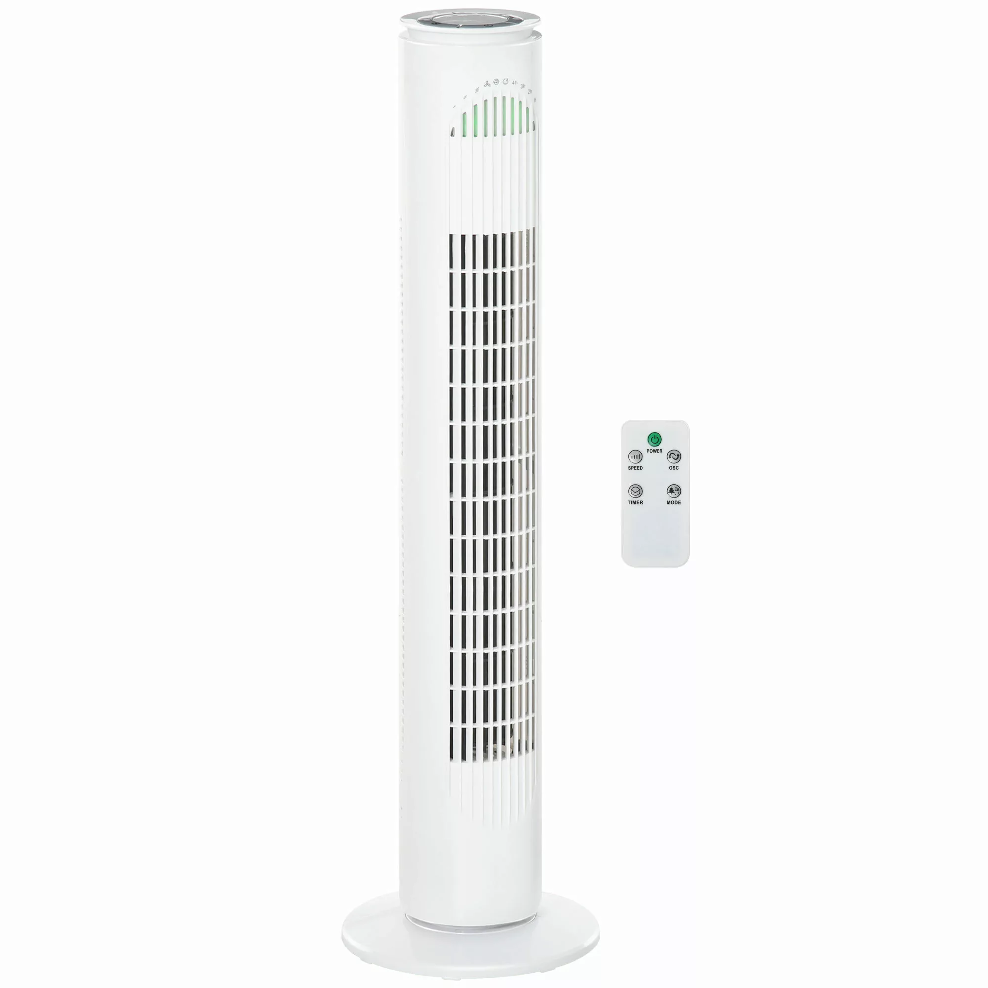 HOMCOM Turmventilator mit Fernsteuerung 45 W 3 Modi 3 Geschwindigkeiten 70° günstig online kaufen