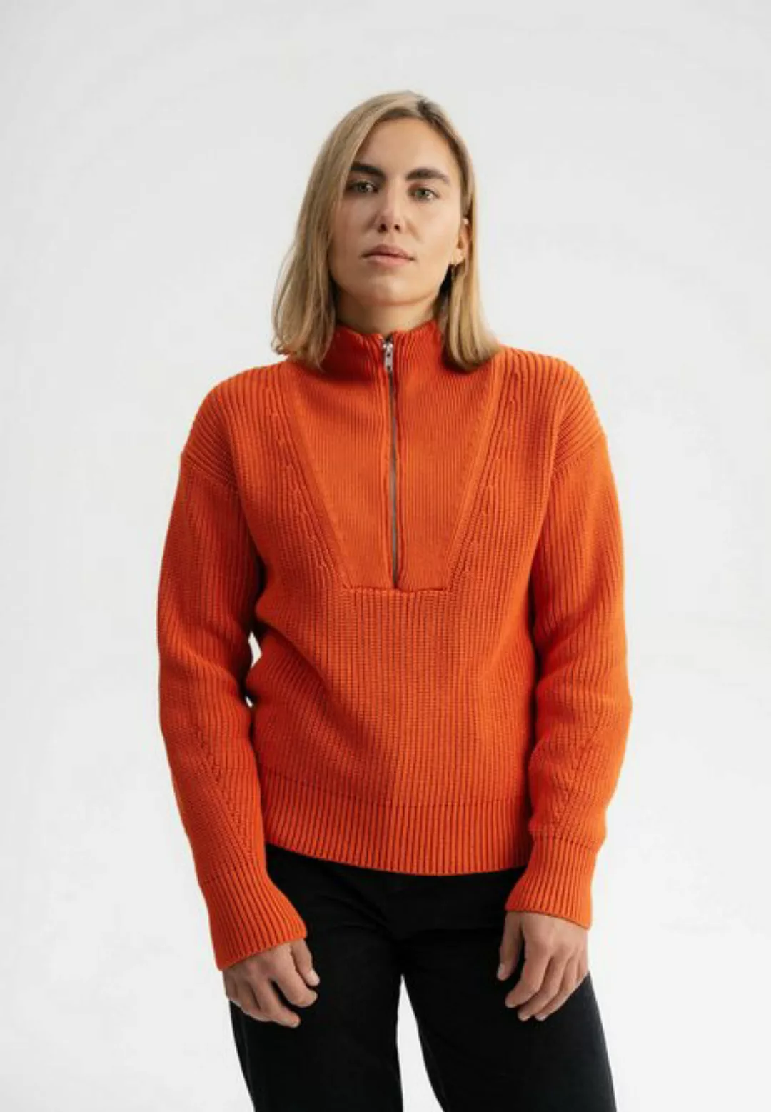 MELA Strickpullover Rippstrick Troyer KIMAYA günstig online kaufen