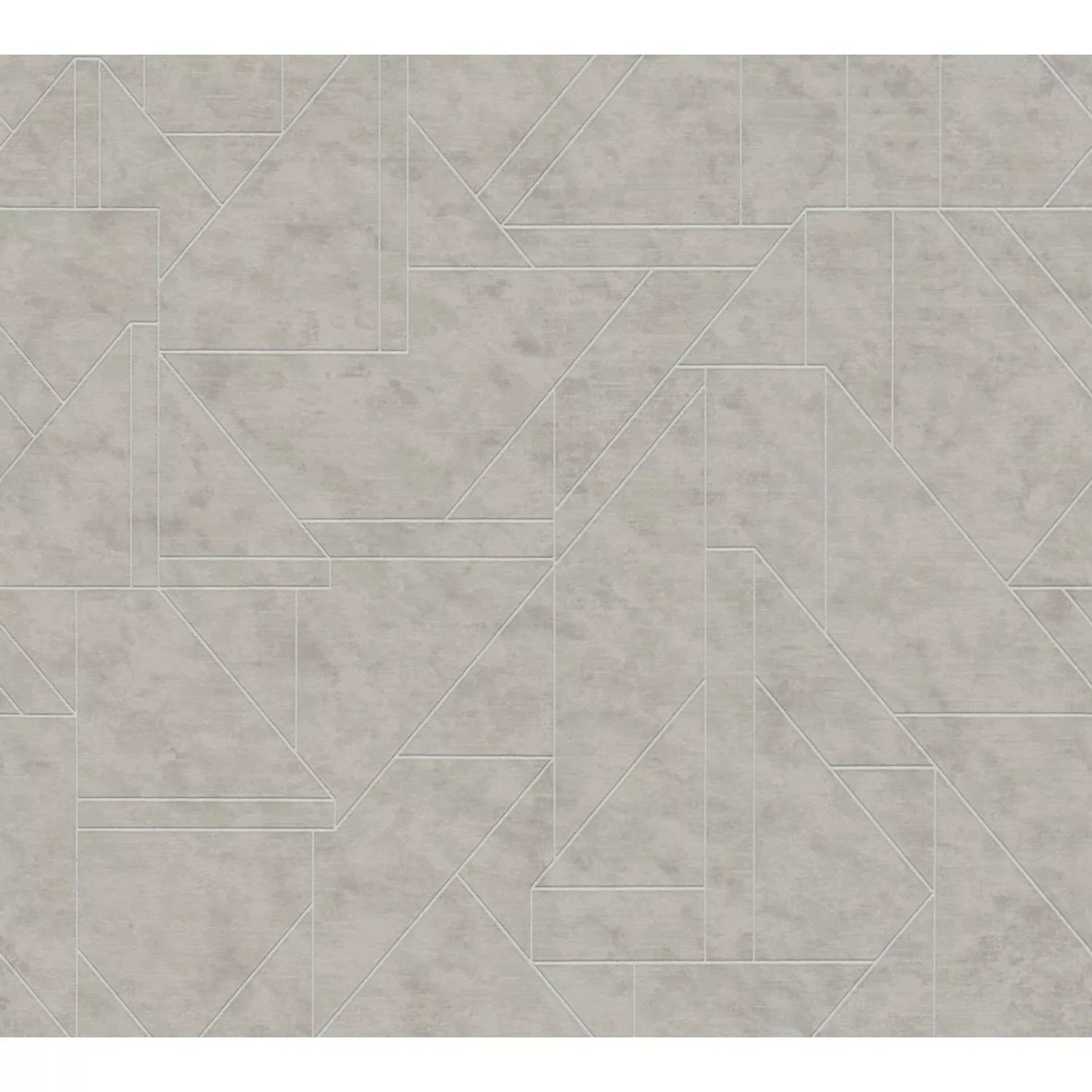 AS-Creation Vliestapete Grafisch Matt Muster Glänzend Glatt Grau Silber günstig online kaufen
