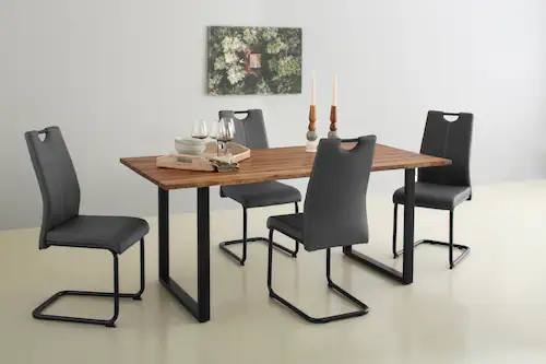 HELA Freischwinger »CORA«, (Set), 4 St., Tragegriff in schwarz günstig online kaufen