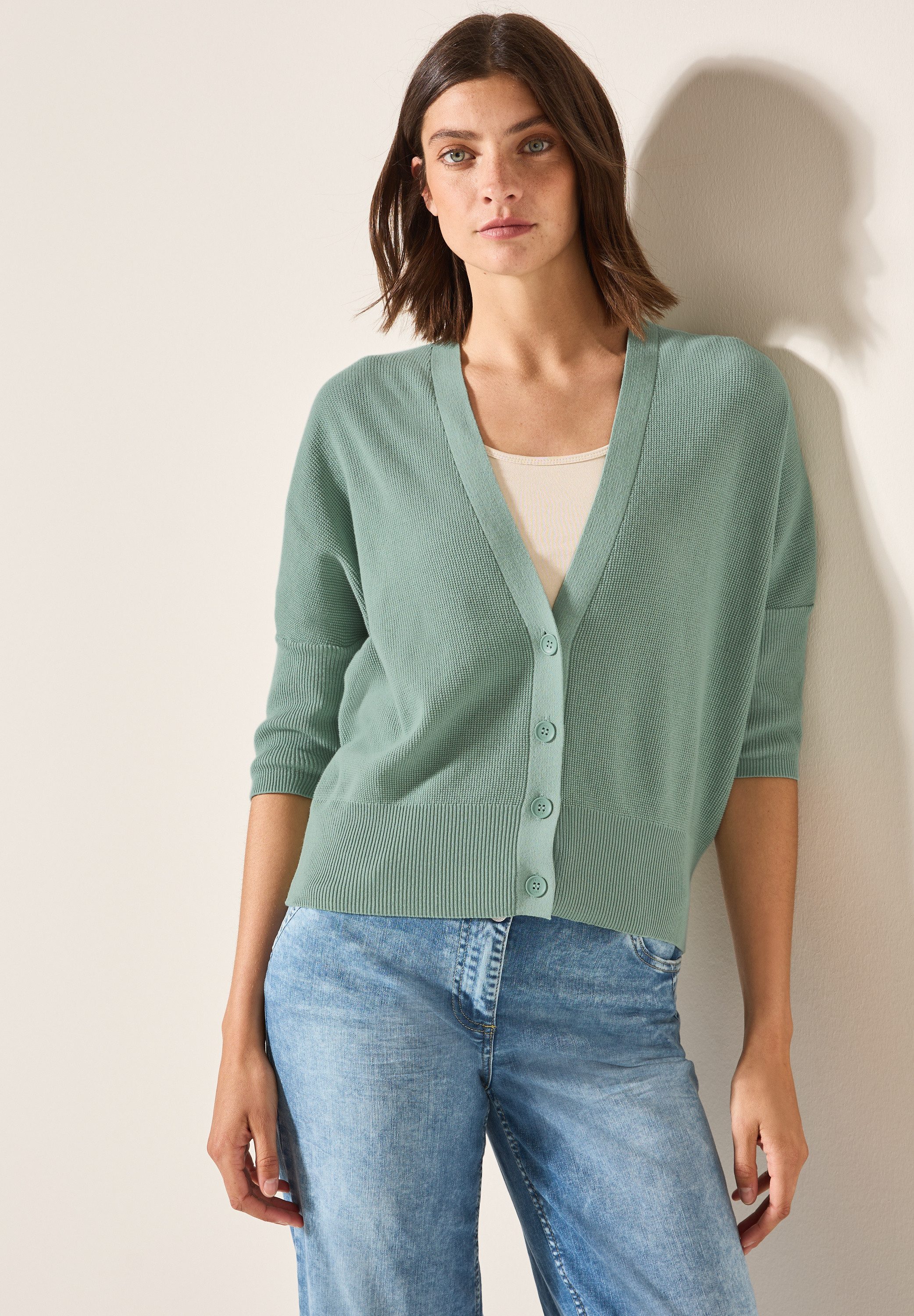 CECIL Cardigan mit Struktur und Knopfleiste günstig online kaufen