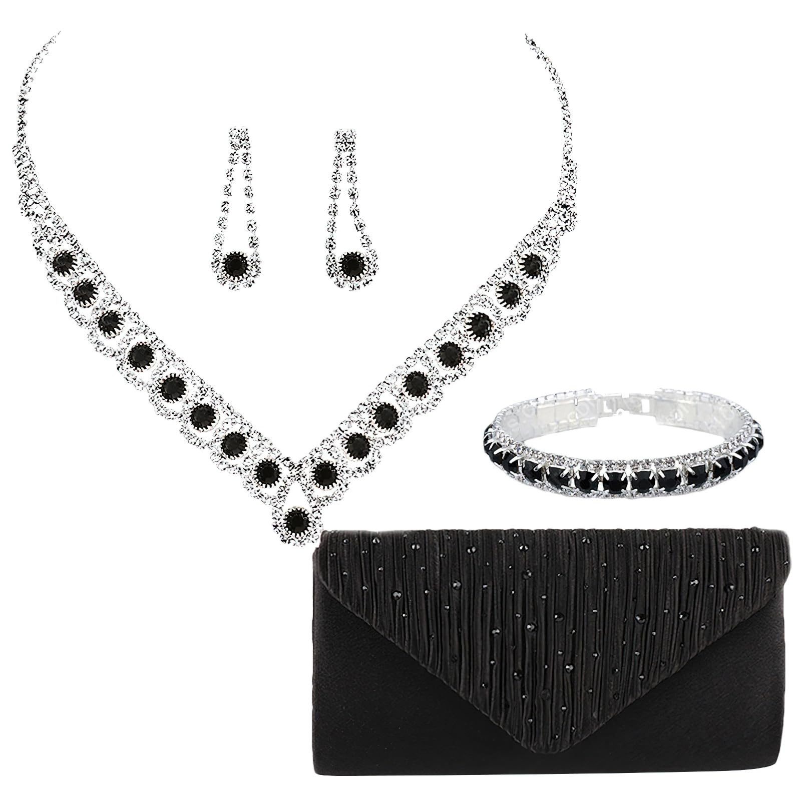 Coonoor Schmuckset Hochzeits- und Abendessen-Schmuck-Set, Halskette, günstig online kaufen