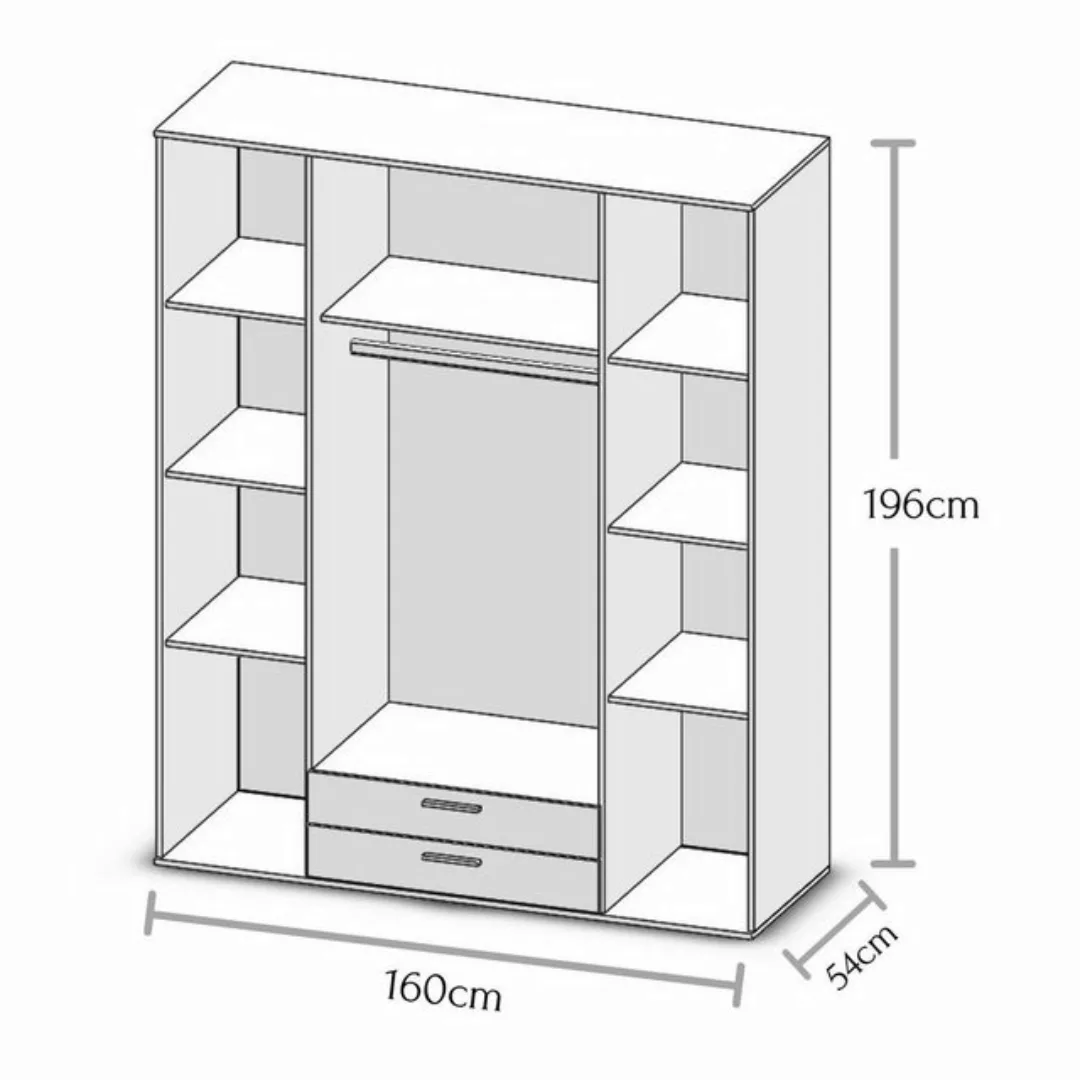 möbelando Kleiderschrank Kitty Europe günstig online kaufen