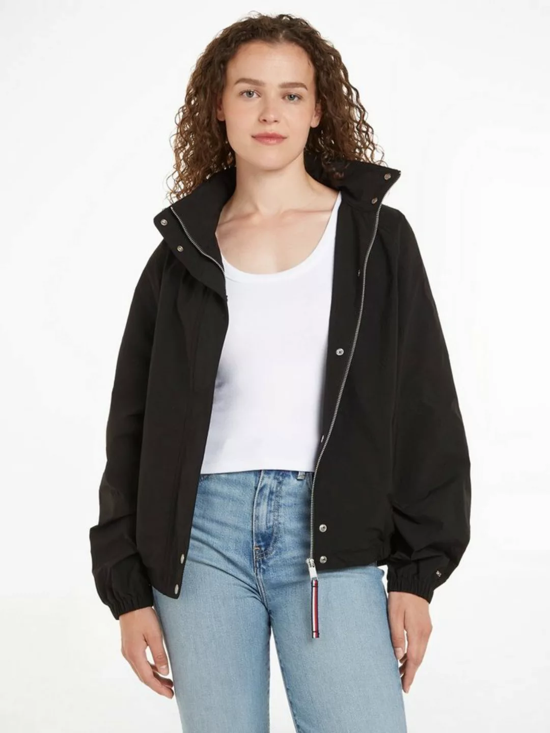 Tommy Hilfiger Kurzjacke CMD NYLON SHORT REGATTA mit Sturmriegel hinten günstig online kaufen