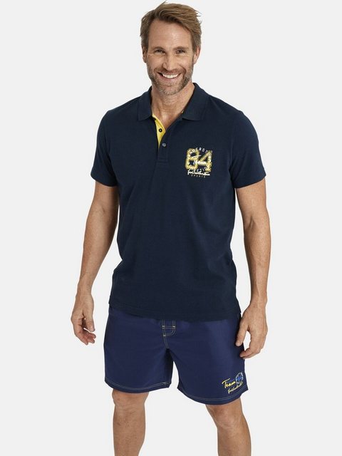 Jan Vanderstorm Poloshirt GLENN Innenkragen in Kontrastfarben günstig online kaufen