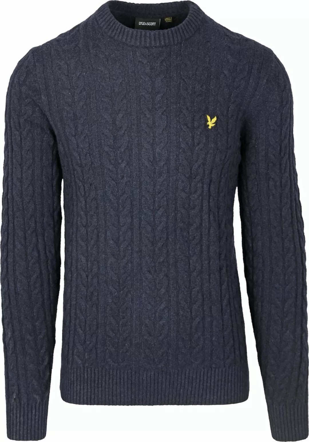 Lyle & Scott Cable Pullover Navy - Größe L günstig online kaufen