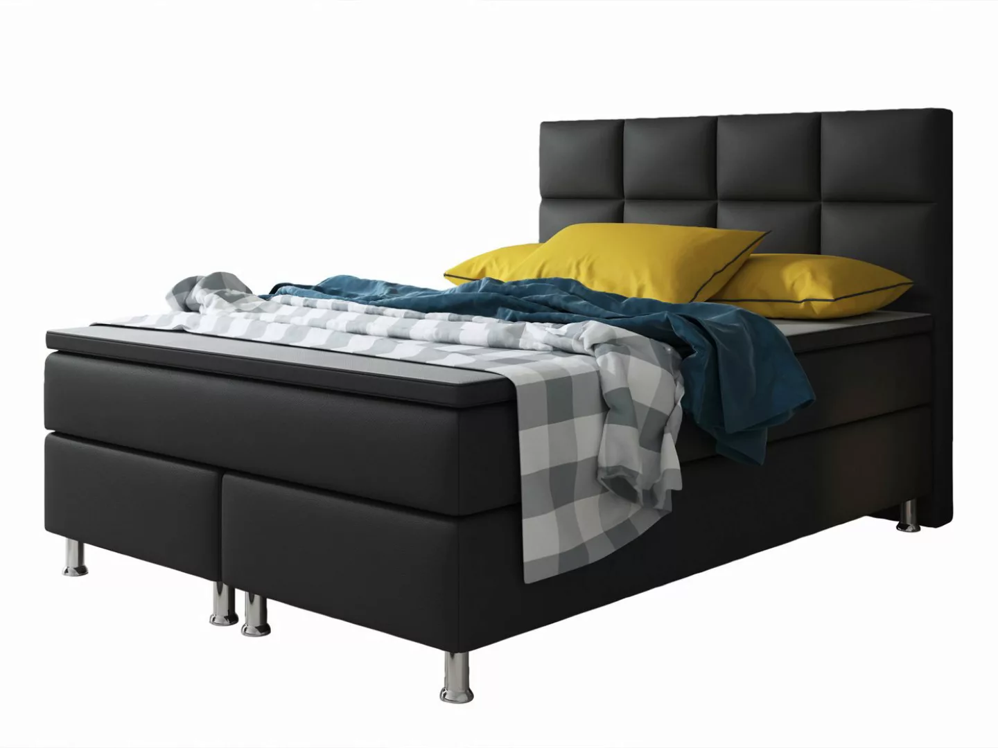 inter Boxspringbett Miami 140x200 cm inkl. Topper (Komplettbett, inkl.Kopft günstig online kaufen