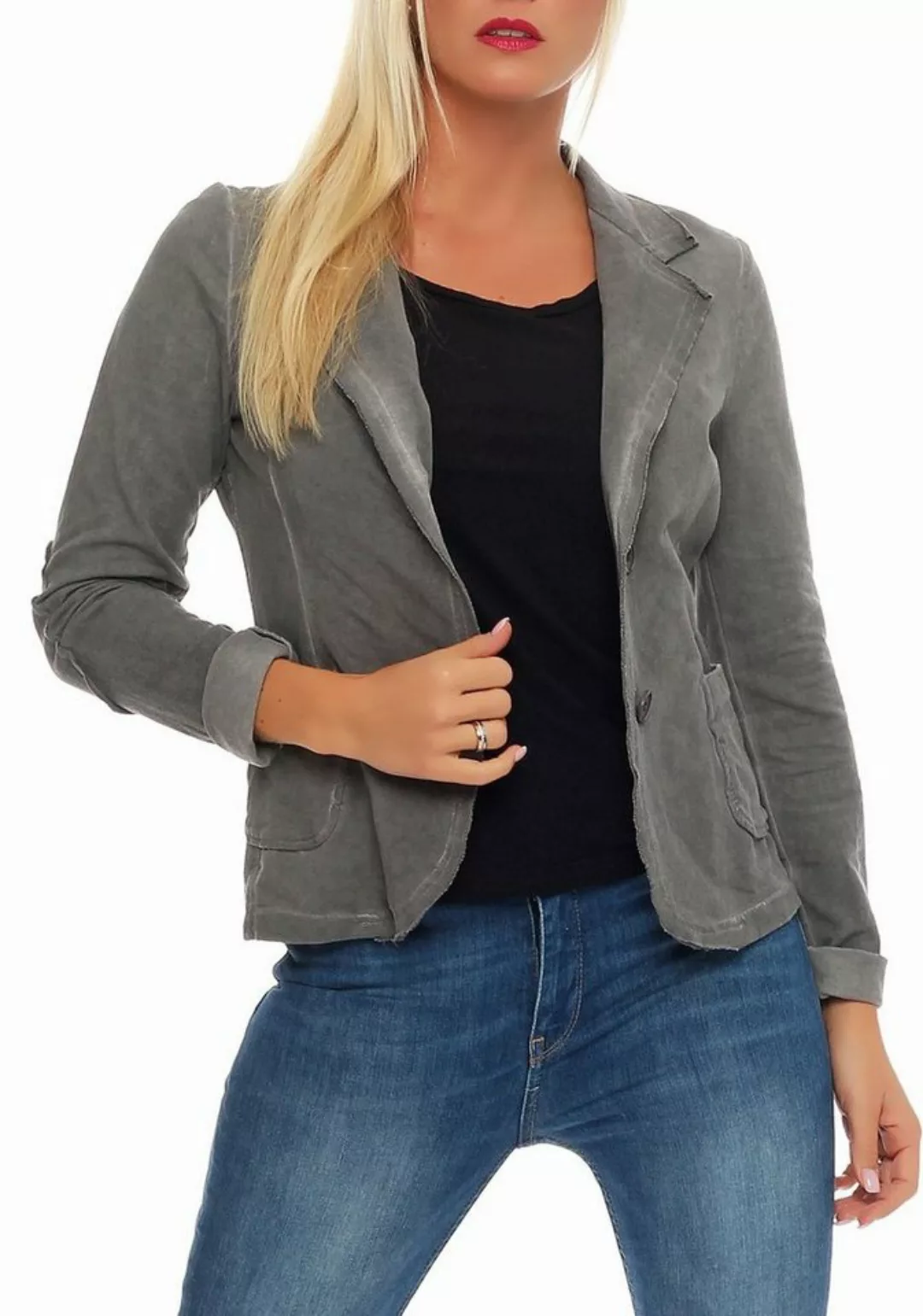 malito more than fashion Jackenblazer 1652 Blazer in Used-Look Optik günstig online kaufen