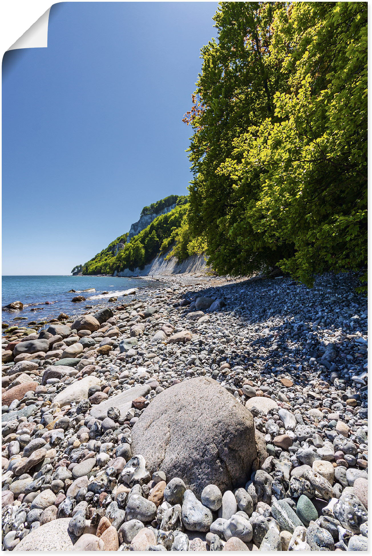 Artland Poster "Steine an der Ostseeküste Insel Rügen", Küstenbilder, (1 St günstig online kaufen