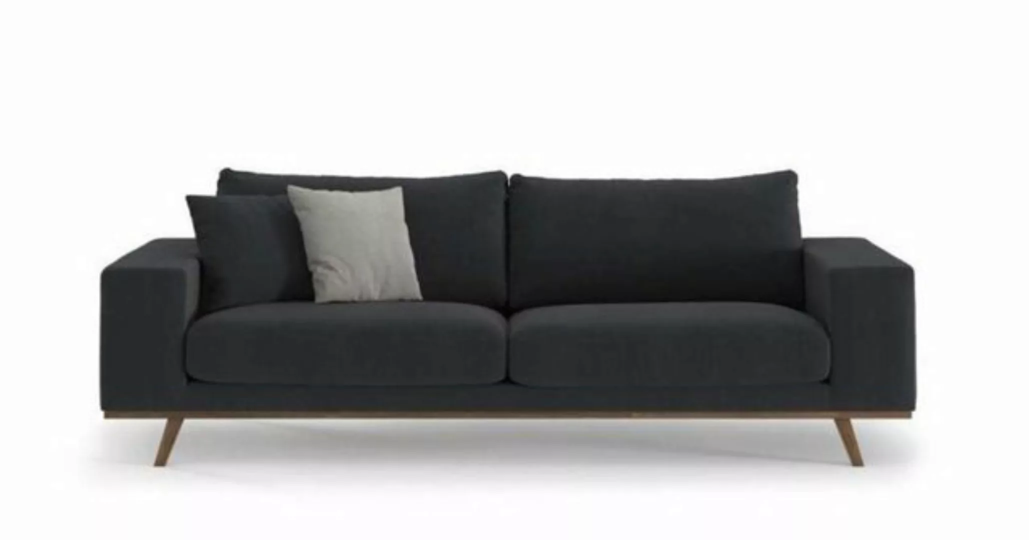 Xlmoebel 3-Sitzer Luxuriöse graue Couch im Wohnzimmer, Dreisitzer Polstermö günstig online kaufen