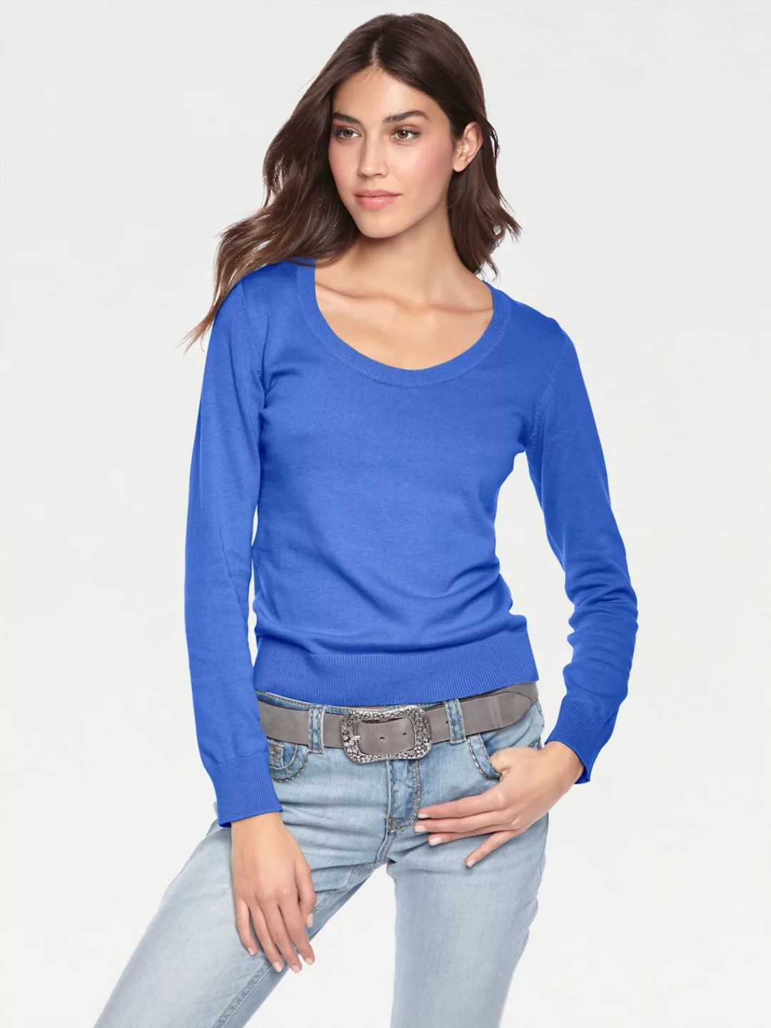 LINEA TESINI by heine Rundhalspullover "Rundhals-Pullover" günstig online kaufen