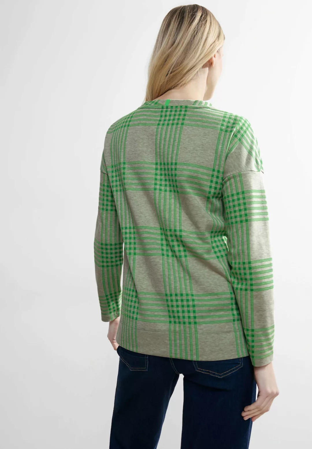 Cecil Shirtbluse TOS Melange Check Shirt günstig online kaufen