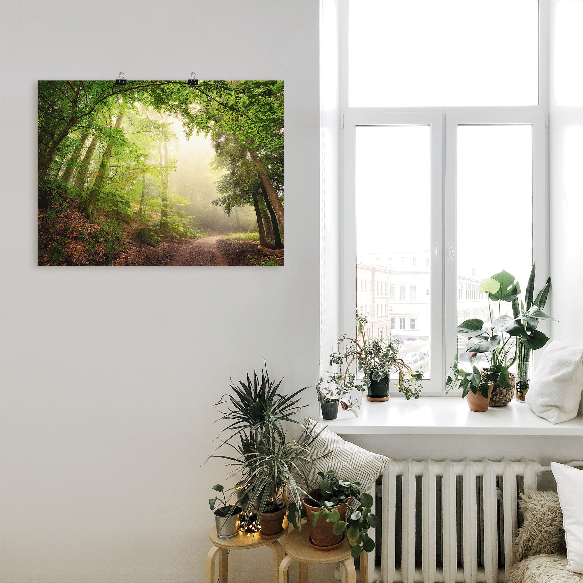 Artland Wandbild »Natürliche Torbögen durch Bäume«, Wald, (1 St.), als Alub günstig online kaufen