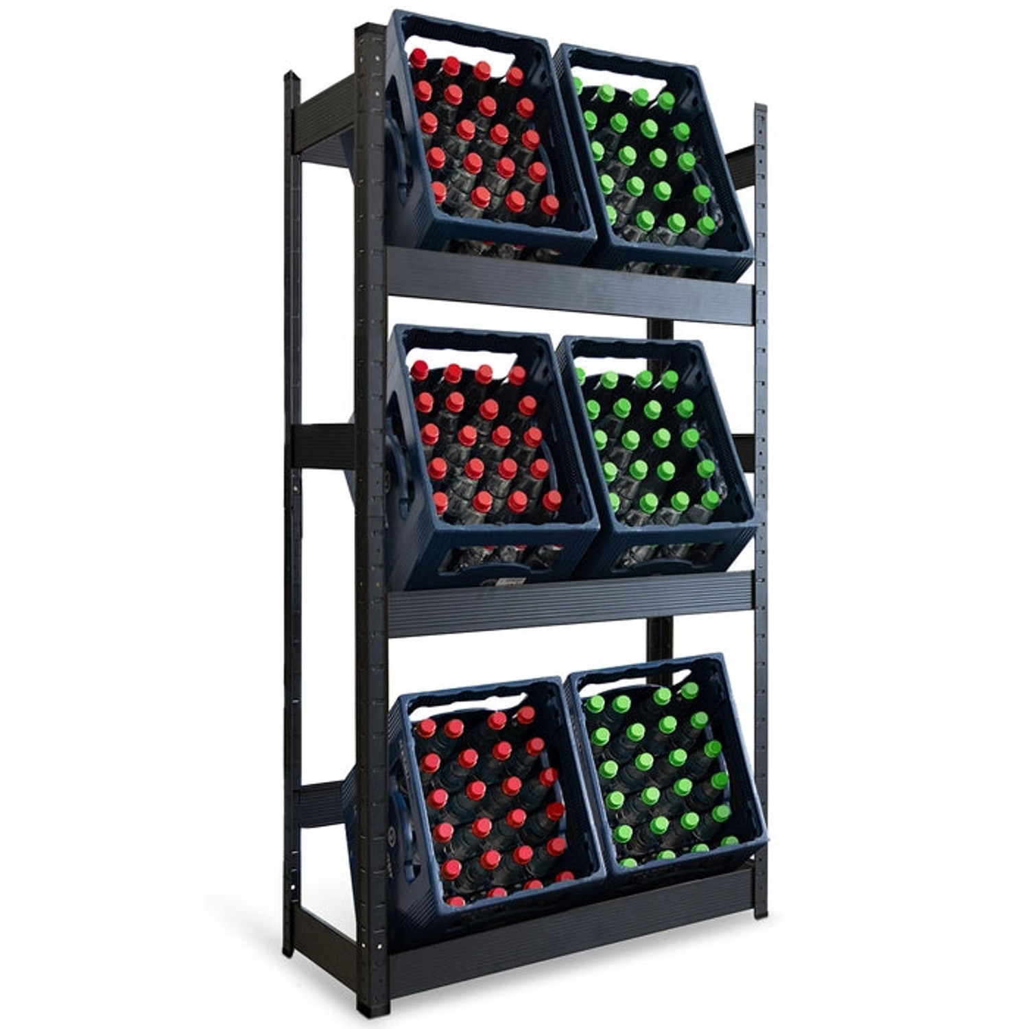 KARAT Flaschenkastenständer Osaka Getränkekistenregal für 6 Kästen 160 x 80 günstig online kaufen