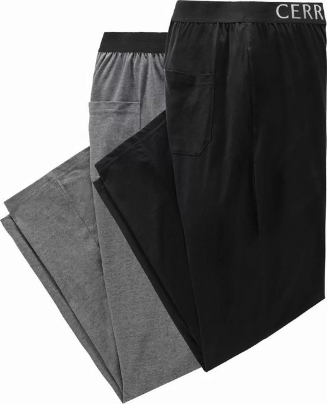 Cerruti 1881 Pyjamahose (Set, 2er-Pack) Angenehme, lockere Passform aus Bau günstig online kaufen