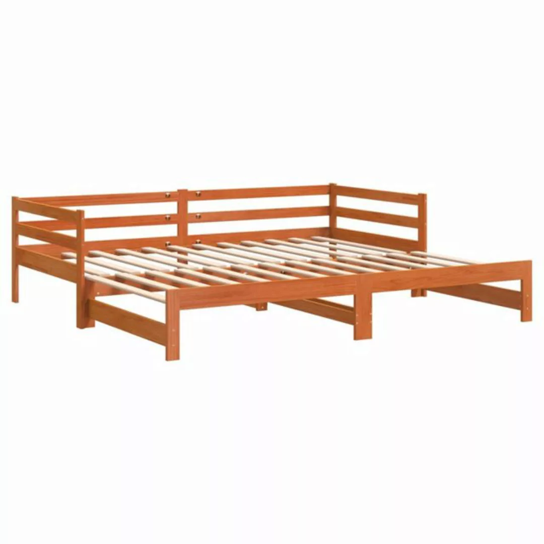 vidaXL Bett Tagesbett Ausziehbar ohne Matratzen 90x190 cm Massivholz günstig online kaufen