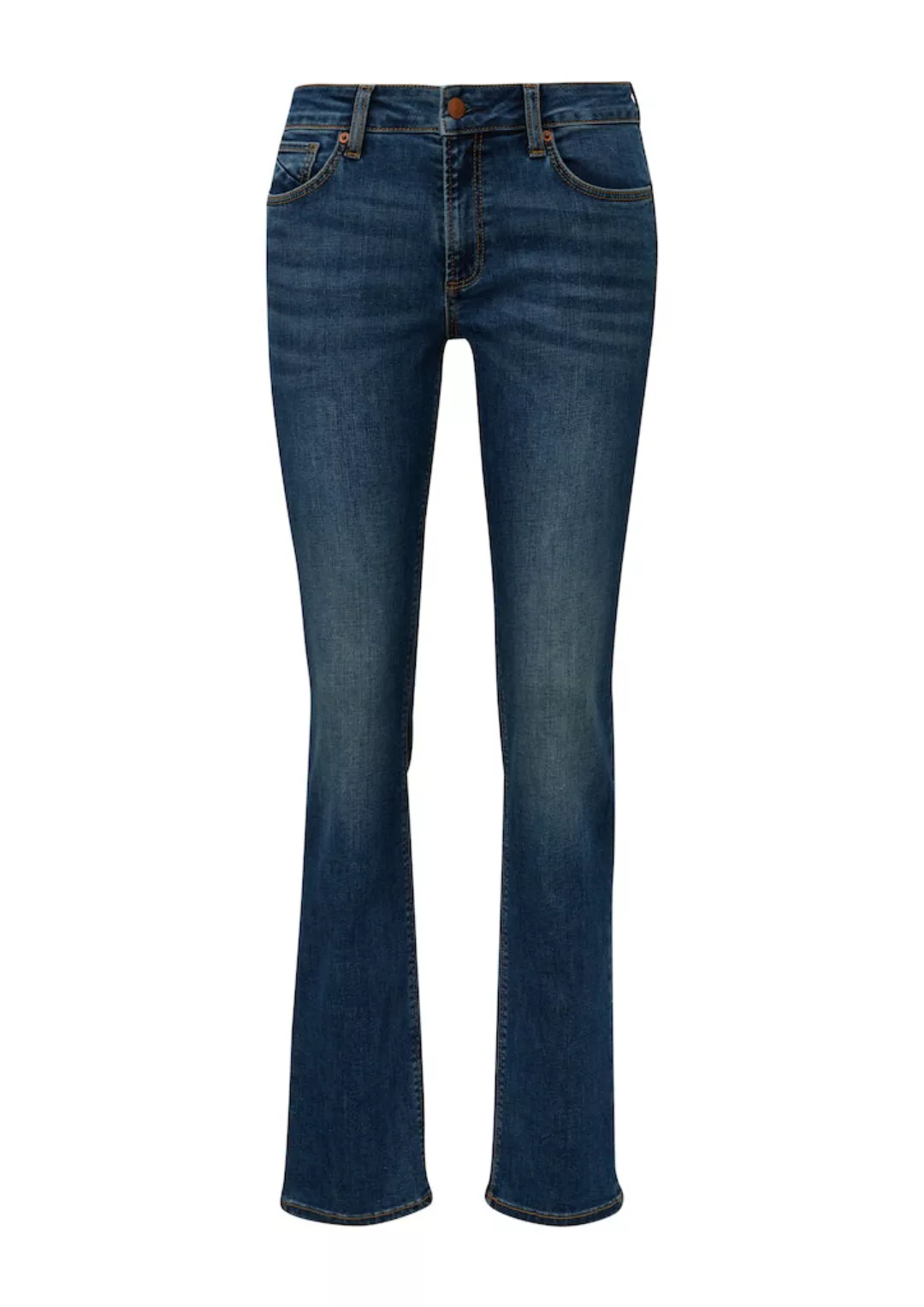 QS Slim-fit-Jeans Catie Slim Fit, Mid Rise, Straight Leg günstig online kaufen