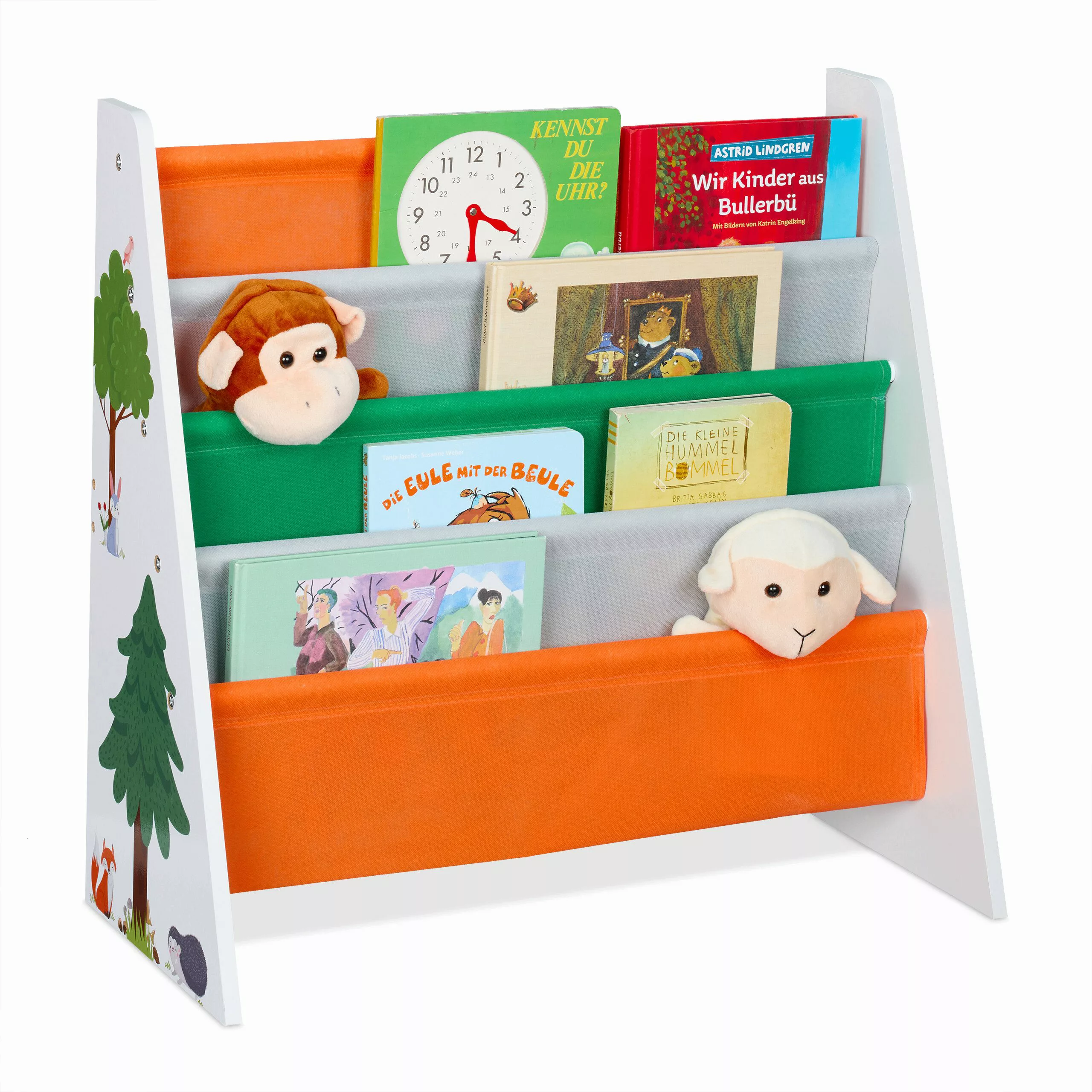 relaxdays Bücherregal Kinder Waldtiere günstig online kaufen