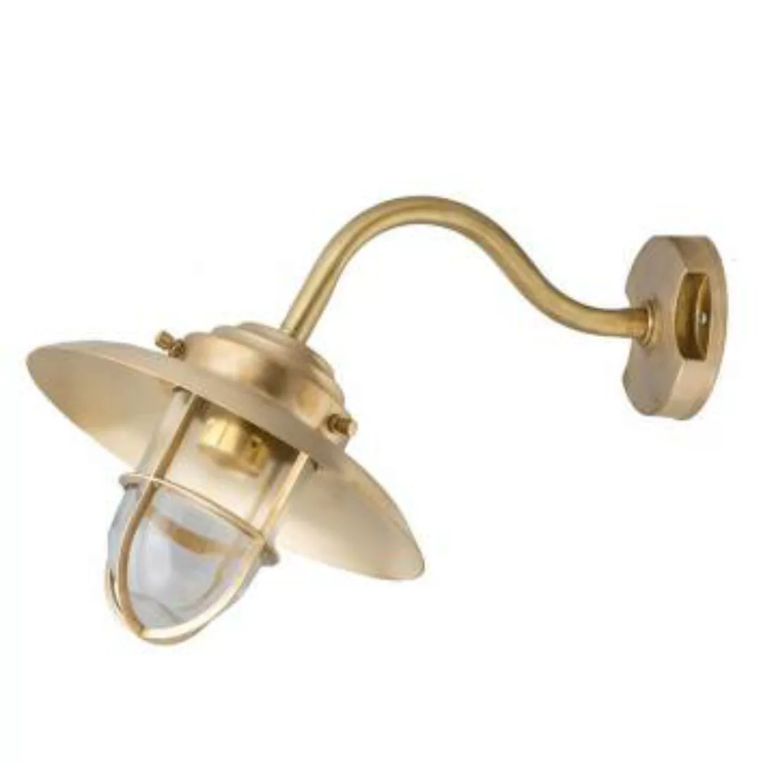Wandlampe Außen Rustikal Messing IP43 Hof Balkon günstig online kaufen