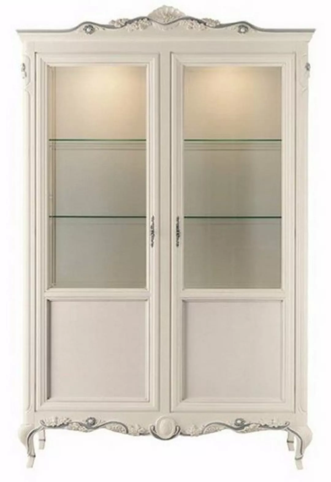 Casa Padrino Vitrine Casa Padrino Luxus Barock Vitrine Creme / Grau - Handg günstig online kaufen