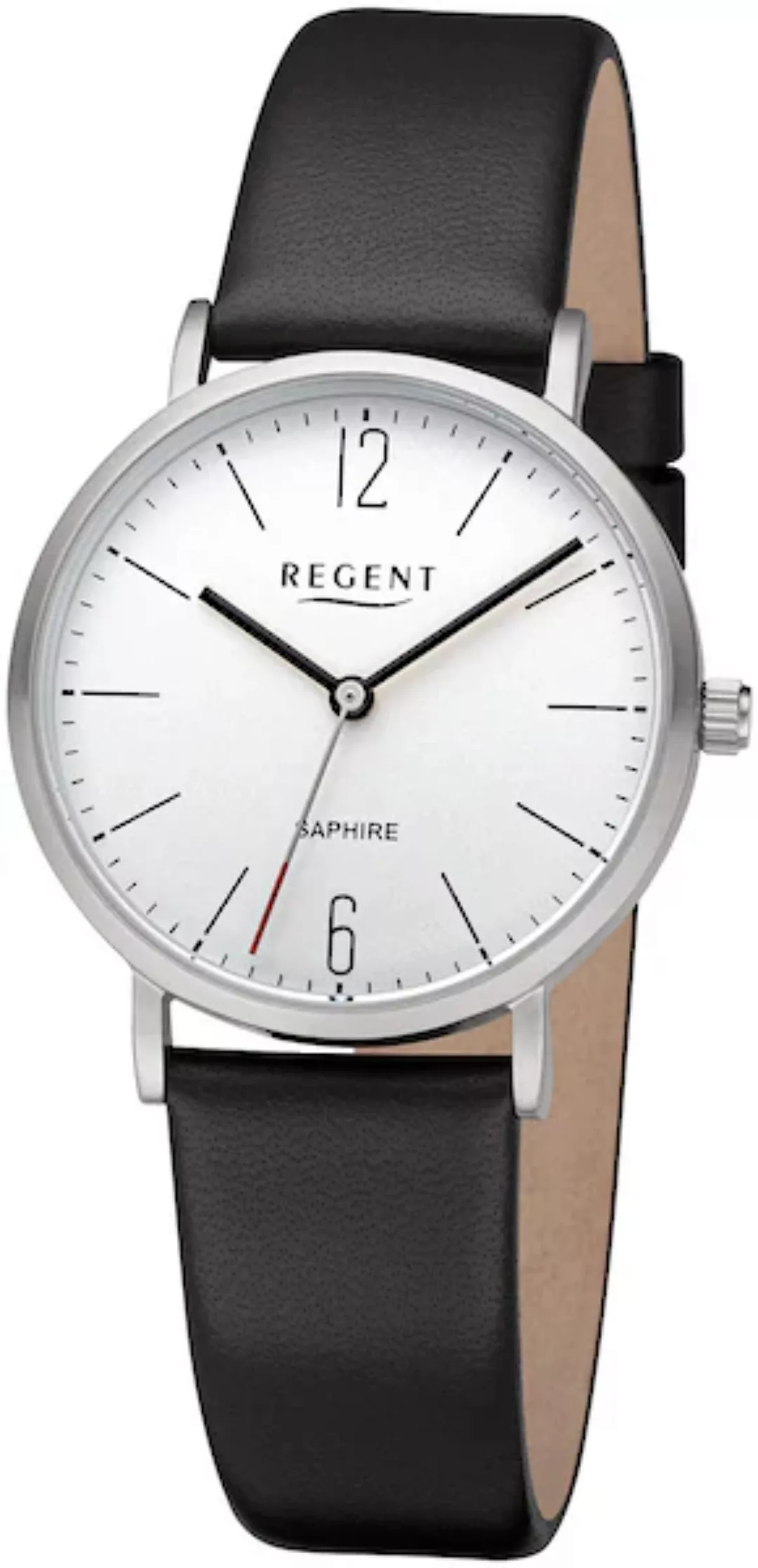 Regent Quarzuhr »F1318 - 3238.90.11«, Armbanduhr, Damenuhr, Saphirglas günstig online kaufen