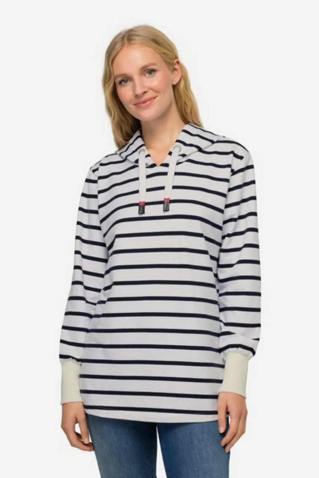 Laurasøn Sweatshirt Hoodie oversized Ringel-Sweat günstig online kaufen