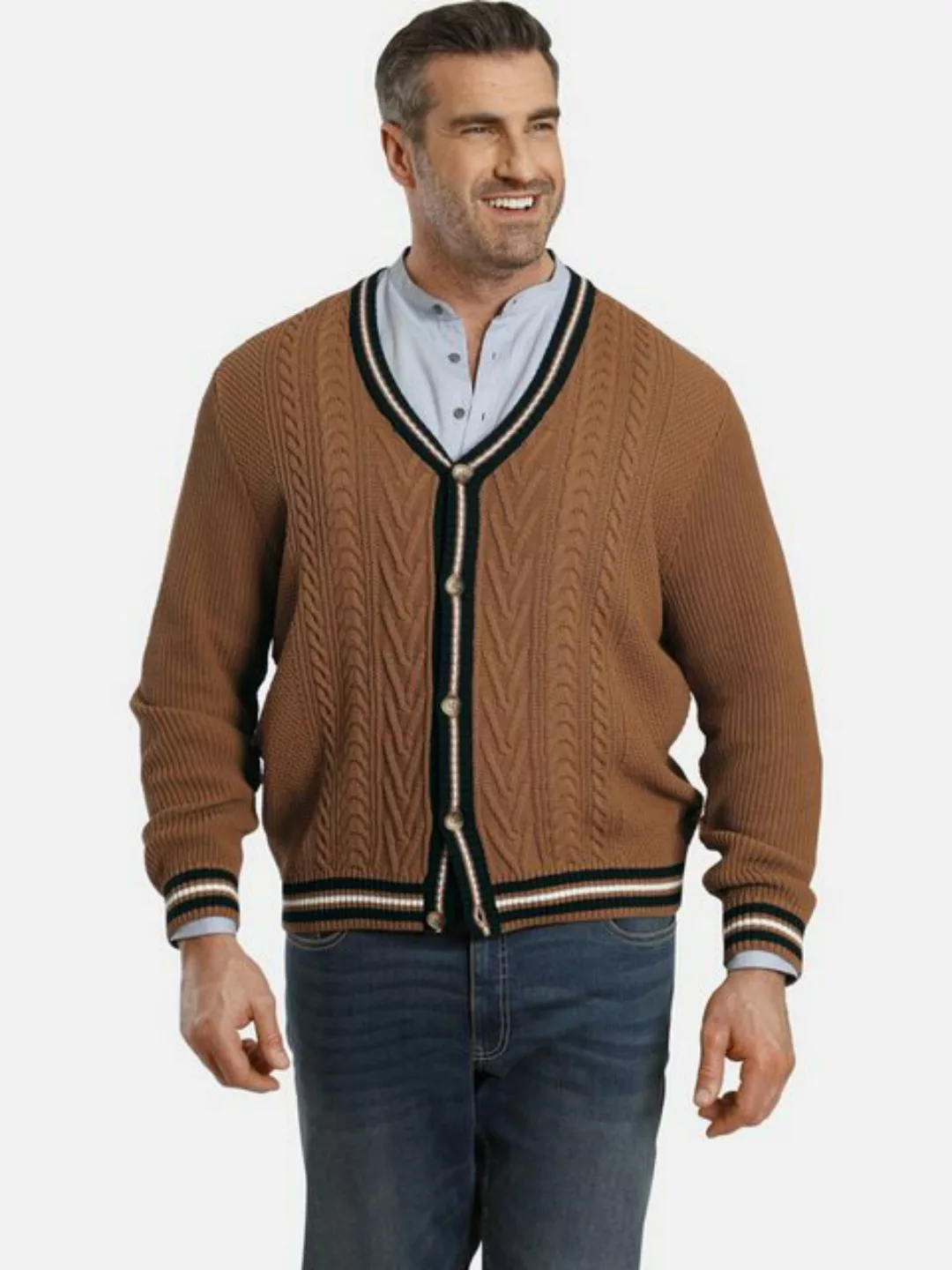 Charles Colby Cardigan DUKE STARKS +Fit Kollektion, strukturiert günstig online kaufen