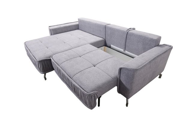 Fun Möbel Ecksofa Schlafsofa Sofa FLORENCE in Stoff, inkl. 5 Rückenkissen, günstig online kaufen