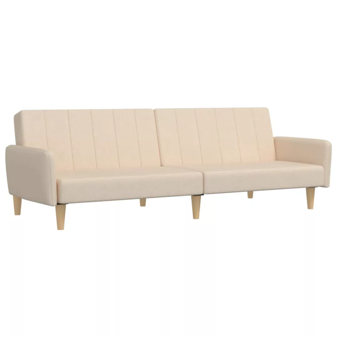 Vidaxl Schlafsofa 2-sitzer Creme Stoff günstig online kaufen