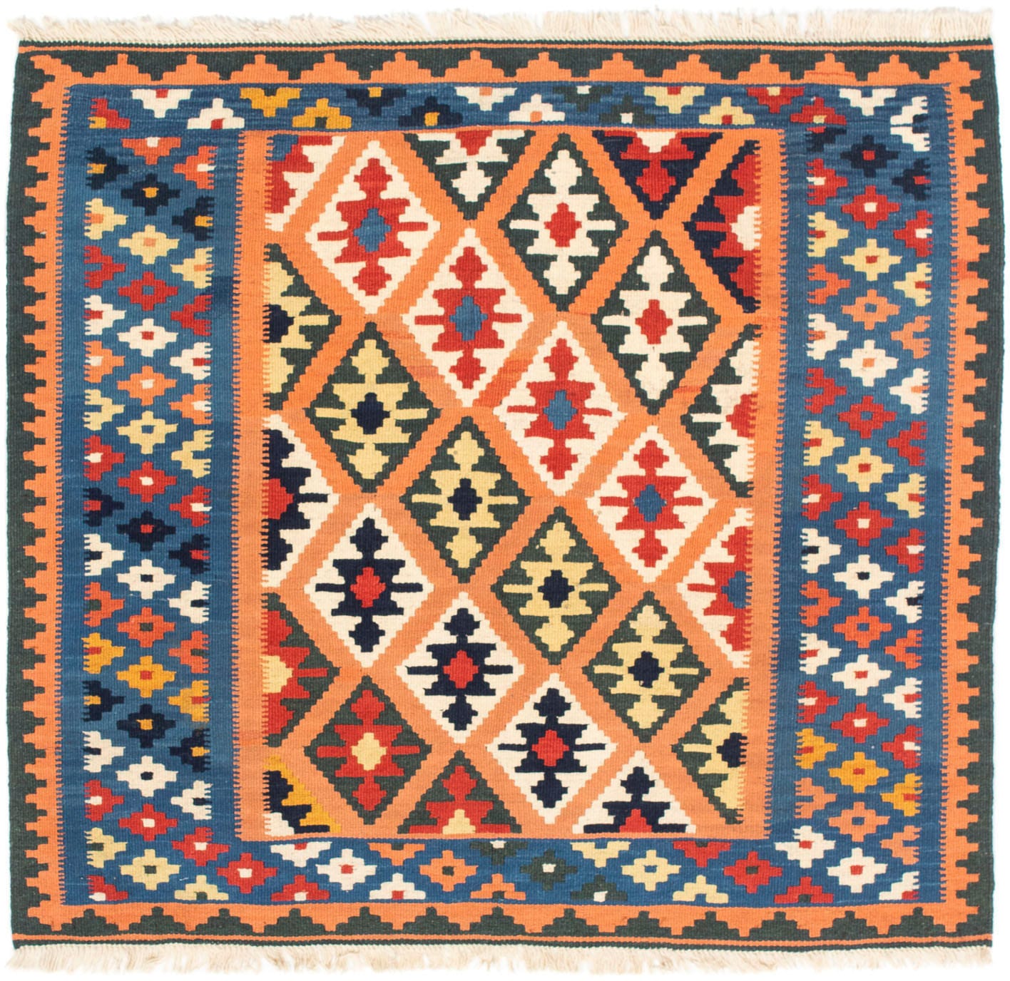morgenland Wollteppich »Kelim - Oriental quadratisch - 103 x 100 cm - hellb günstig online kaufen