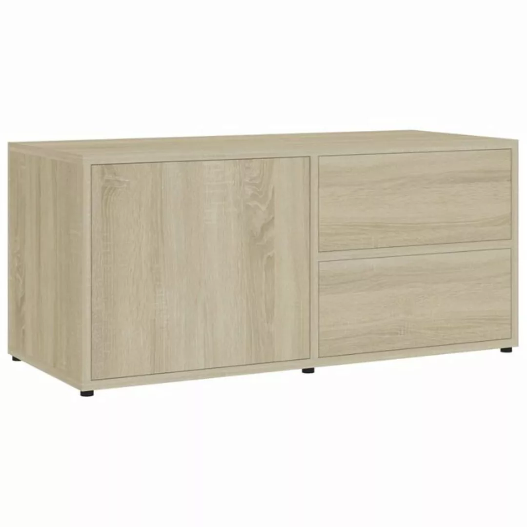 vidaXL TV-Schrank TV-Schrank Sonoma Eiche 80x34x36 cm Spanplatte Lowboard günstig online kaufen