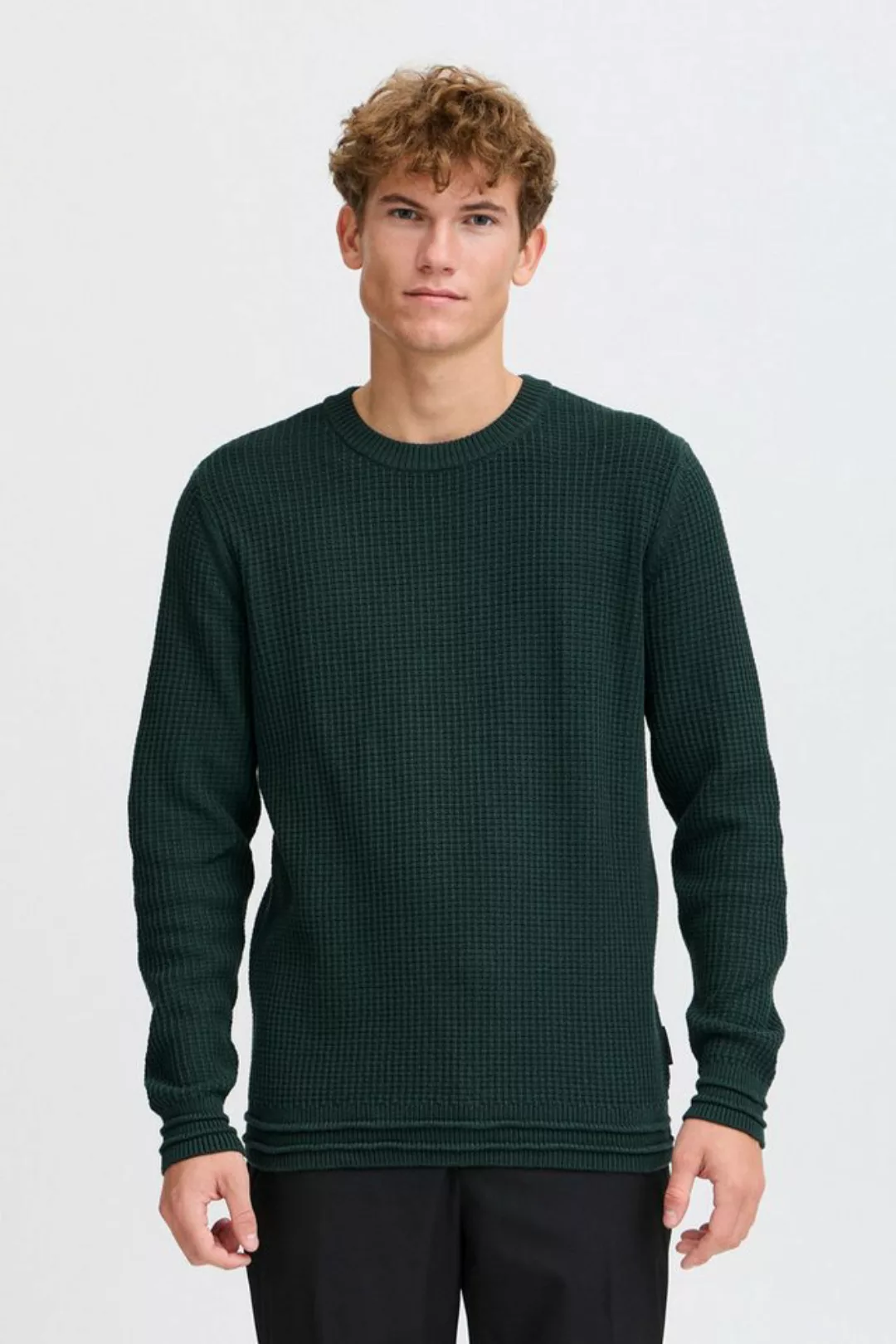 Casual Friday Strickpullover CFKARL crew neck structured knit casual Rundha günstig online kaufen