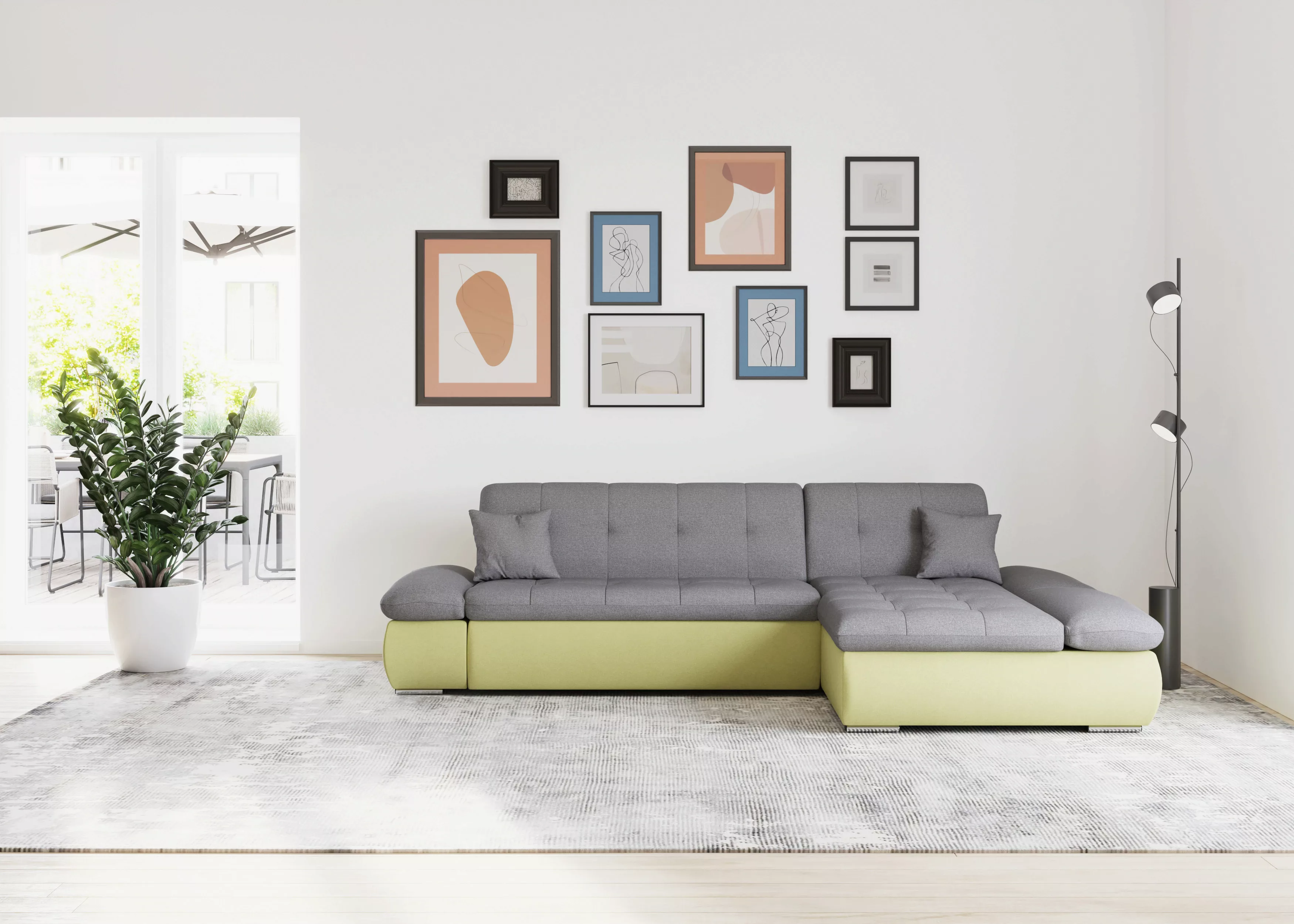 DOMO collection Ecksofa "Moric, L-Form, XXL-Sofa - Breite 300cm", wahlweise günstig online kaufen