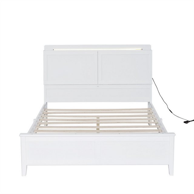 autolock Kinderbett Doppelbett,140x200cm,Ablagefach mit herunterklappbarer günstig online kaufen