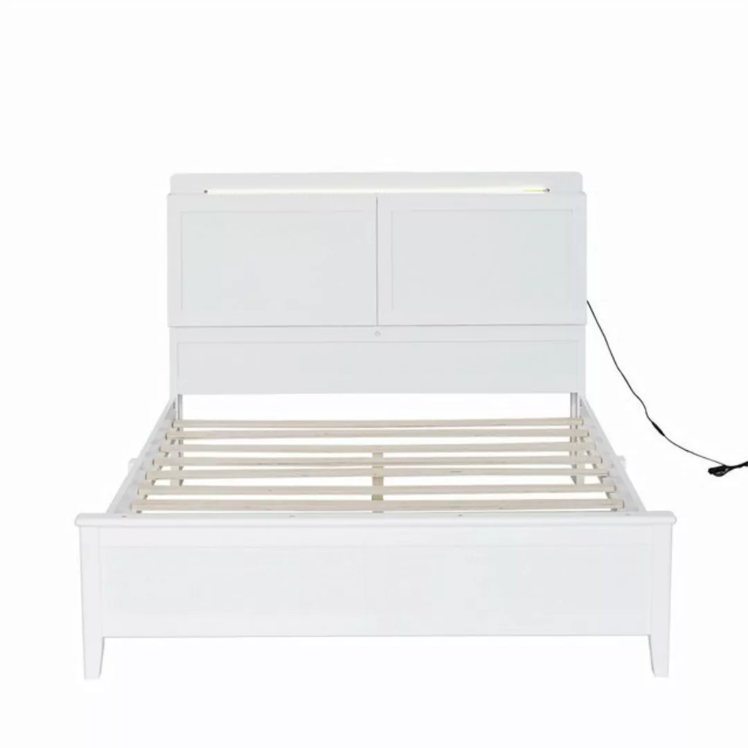 autolock Kinderbett Doppelbett,140x200cm,Ablagefach mit herunterklappbarer günstig online kaufen