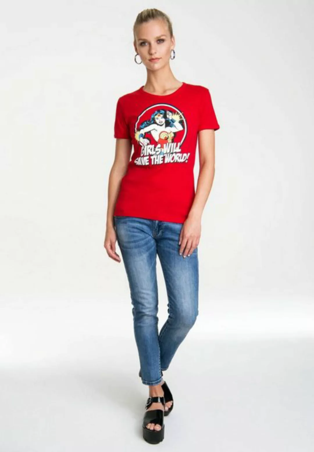 LOGOSHIRT T-Shirt Wonder Woman - DC Comics mit lizenziertem Originaldesign günstig online kaufen