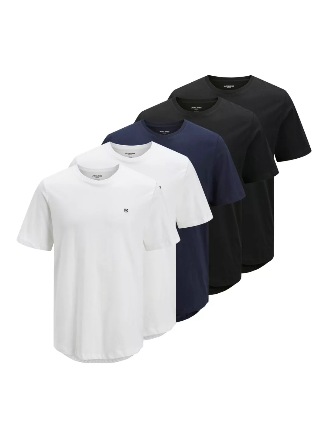 Jack & Jones Rundhalsshirt "JPRBLABRODY TEE SS CREW NECK 5PK MP" günstig online kaufen