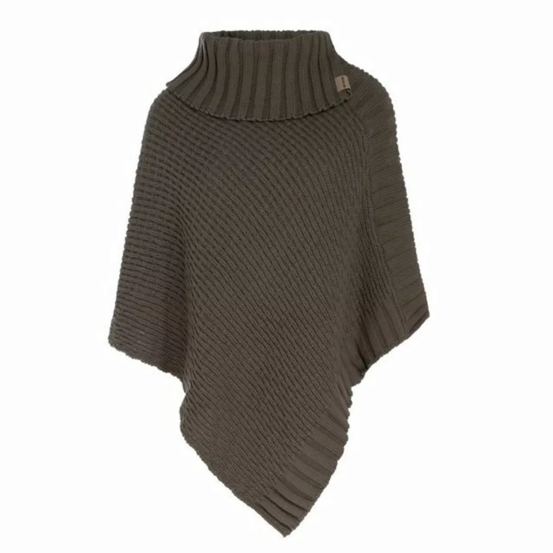 Knit Factory Strickponcho Nicky Ponchos One Size Glatt Braun (1-tlg) modern günstig online kaufen